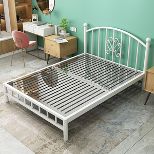 2米简约现代风格主卧家具非铁艺双人钢板床