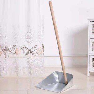 垃圾搓斗单独簸箕长手柄大垃圾斗结实加厚镀锌铁皮垃圾铲家用畚斗