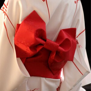 和服腰封后背立体蝴蝶结织锦多色浴衣配饰搭配日本和服定型写真