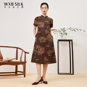 韦小宝香云纱连衣裙