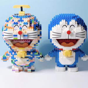 乐高积木哆啦a梦机器猫小颗粒成人高难度益智拼装玩具女孩子礼物