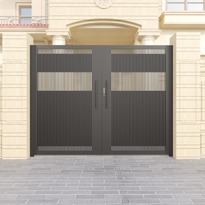 现代铁艺大门庭院门户外别墅花园小门单双开乡村院子围栏防盗大门