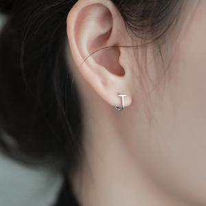 光面几何耳环耳扣简约个性小巧设计感适合小耳垂的耳饰女款韩版