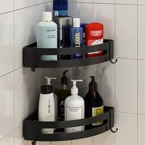 卫生间置物架三角架免打孔洗澡间厕所洗簌台墙上壁挂式浴室收纳架