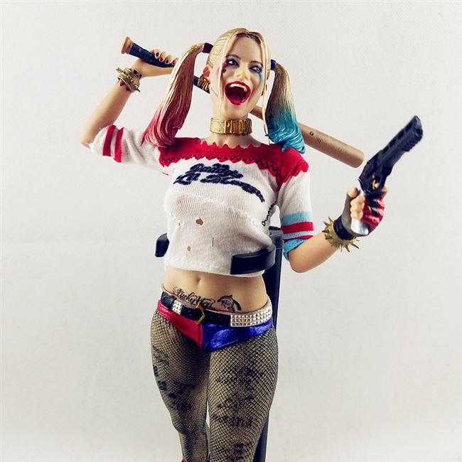 摆件衣服联盟小丑女自杀小队x特遣队哈利奎恩真布版不正义手办