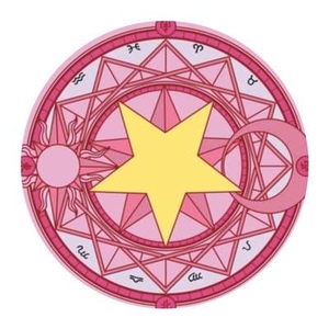 魔卡少女樱卧室百变小樱魔法阵地毯动漫拍照圆形可爱地垫12