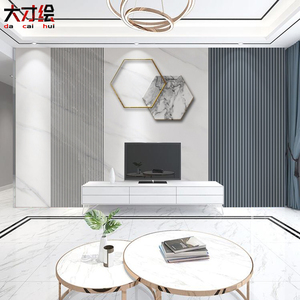 电视墙墙纸现代简约轻奢影视墙壁画客厅沙发几何背景墙布栅格壁纸