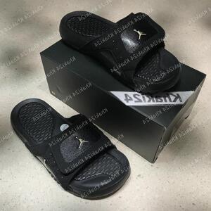 耐克 jordan hydro aj12乔丹黑金男女运动休闲拖鞋 820267-012