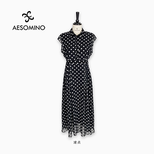 Aesomino/衣莎美诺经典波点连衣裙Y527BHD62