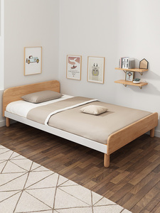 全友家居单人床小户型1.2米1.5米家用现代简约经济储物儿童床榻榻