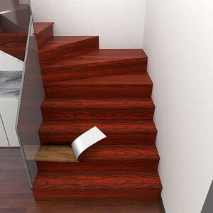 楼梯踏步改造台阶贴自粘地板贴踏板贴木纹改色贴纸旧楼梯翻新贴