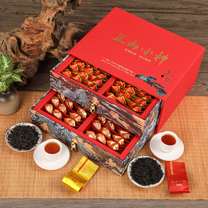 特级正山小种红茶蜜香型花香型茶叶组合礼盒装500g小包装节日送礼