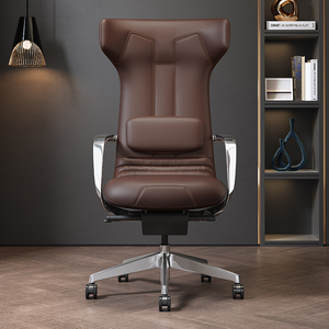 富凯护腰老板椅轻奢可躺办公椅舒适转椅真皮电脑椅家用豪华电竟椅