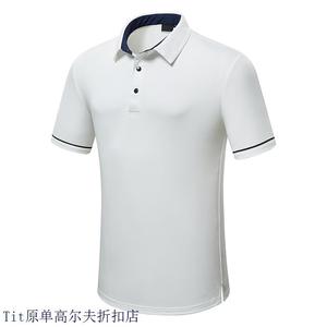 韩国高尔夫服装男装短袖T恤2024夏季POLO衫golf速干运动上衣球衣
