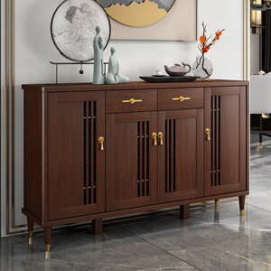 光明家具新中式鞋柜家用玄关柜简约现代客厅门厅大容量储物柜门口