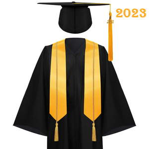 欧洲美式大学毕业袍校服毕业服学士学位服拍照典礼服整套定制logo