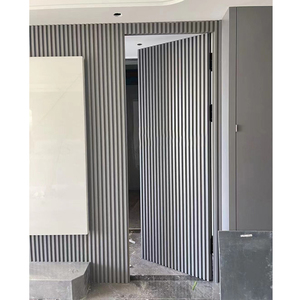 木格栅隐形门木饰面网红暗门隐藏门电视背景墙客厅一体定制护墙板