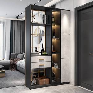 酒柜隔断柜双面玻璃门