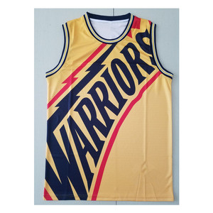 勇士队复古标球衣数码印花篮球服时尚街头潮流背心口袋版短裤套装