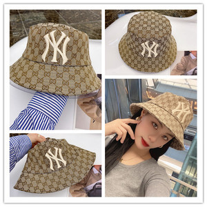 00吕婧闻淘宝国现 特价gucci古驰ny联名男女棒球帽鸭舌帽满印字母gg
