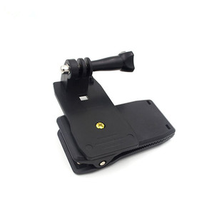 运动相机摄像机SJCAM小米小蚁GoPro5配件360度旋转背包夹夹具夹子