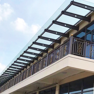 定制 雨棚牛腿挑梁 满焊钢结构h型钢 玻璃雨棚梁托支架加工可安装