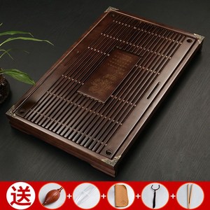 茶具套装不锈钢茶盘茶盘家用小茶台茶托盘简约茶海茶盆简易泡2人付款