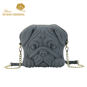 adamo 3d bag东东八哥狗单肩包可爱斜挎包时尚女包宠物萌单肩包