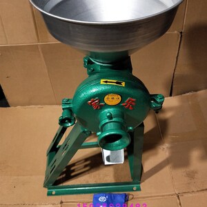1浆0型杂粉机磨5机头干湿两用五谷磨粮研p磨机家用小钢磨超细