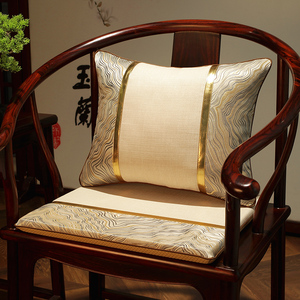 新中式红木椅子乳胶坐垫圈椅垫茶椅坐垫实木沙发坐垫太师椅垫定制