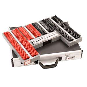 验光设备验光箱镜片箱兴达266塑料圈亮边验光插片箱铝箱包装带证