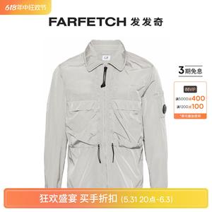C.P. Company男士Chrome-R 衬衫式夹克FARFETCH发发奇