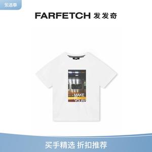 DKNY童装照片印花棉T恤FARFETCH发发奇