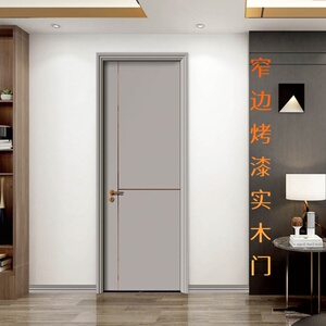 实木复合烤漆门灰