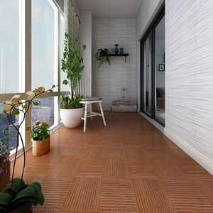 日式木纹砖阳台