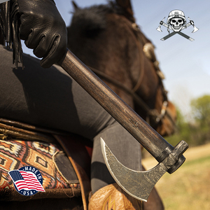 美国进口mccoun手工锻造战斧印第安手斧战斗飞斧户外防身战术斧头