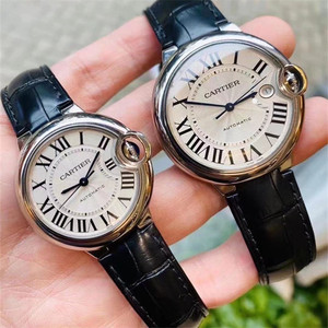 香港代购 cartier卡地亚手表蓝气球机械表男石英情侣表皮带防水表