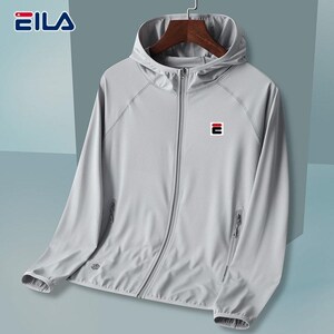 斐乐恩情明星打卡夏季防晒衣男士冰丝薄款外套运动上衣大码防