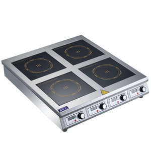 高档大功率商用电磁06头煲仔炉2炉00w嵌入式家用头磁炉灶四电奢华