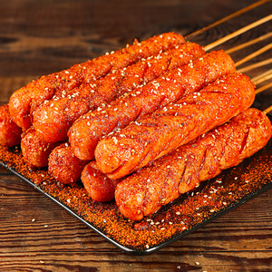 淀粉肠路边摊火腿肠烤肠香煎烤烧烤食材面肠大根商用批发油炸整箱