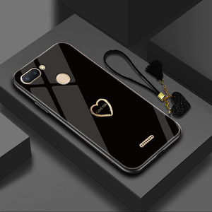 小米红米6手机壳redmi新款网红爱心保护套m1804c3de玻璃镜面女款red米