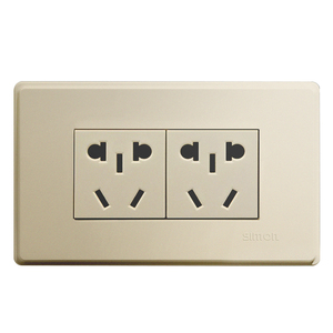 西蒙开关插座118型面板多孔家用带九孔9孔十五孔插板墙壁墙式暗装