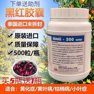 泰国红黑胶囊柑橘柚子脐橙果树黄化病黄龙病专用药盐酸四环素胶囊