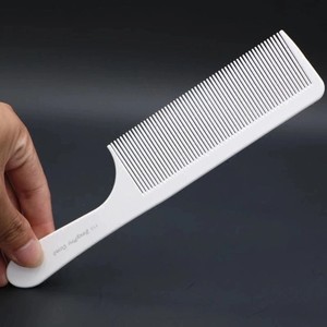 剪男发理发平头梳超薄超宽齿密平头梳专业美发发廊剃头专用梳子