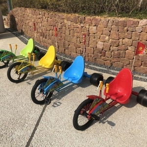 广场游乐场车成人儿童脚踏漂移车三轮车卡丁车游乐设备