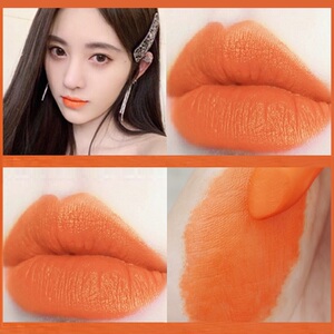 00执笔写吓纳回忆淘宝阿宝南瓜色口红哑光橙色橘红色唇膏暖色系持久