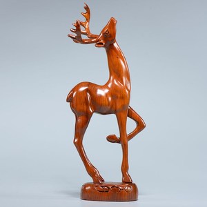 木雕工艺品鹿
