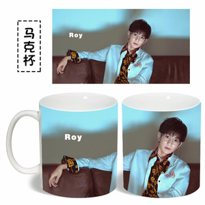 王源tfboys同款单人款多图水杯马克杯变色杯子定做明星周边可定制