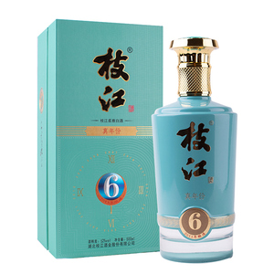 枝江真年份6年42/52度500ml*1瓶零添加纯粮食老酒礼盒装原浆白酒