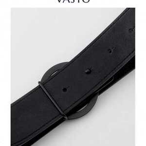 vasto华斯度2019春夏新品男士酒红色擦色皮带91c841012.